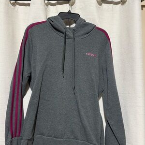 Adidas Gray Oversized Long Sleeve Hoodie